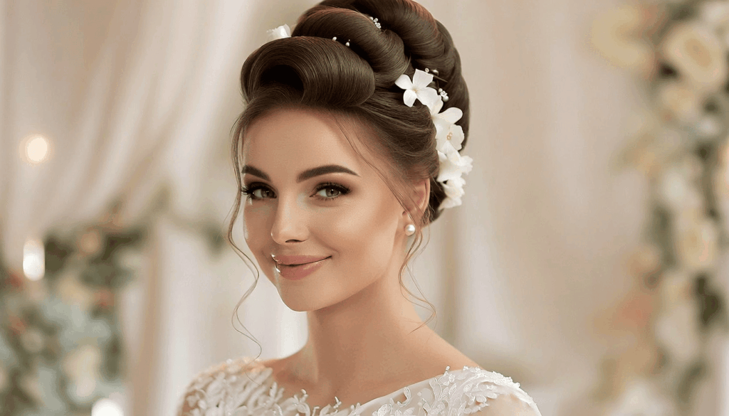 chignon haut pour mariage