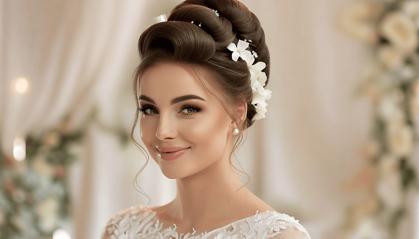 chignon haut pour mariage