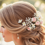 Coiffure de mariage sur le côté : accessoires pour sublimer votre coiffure