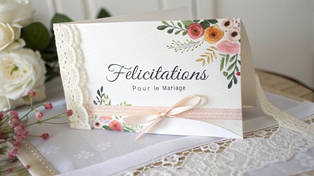 félicitation pour le mariage