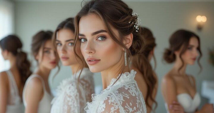 Les secrets des coiffures grecques de mariage des stars