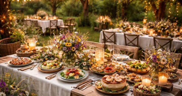 10 idées créatives de repas champêtre et déco pour un mariage charmant