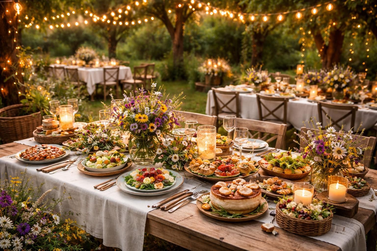 découvrez 10 idées créatives de repas champêtre et de décoration pour un mariage charmant, alliant simplicité et élégance pour une fête inoubliable en plein air.