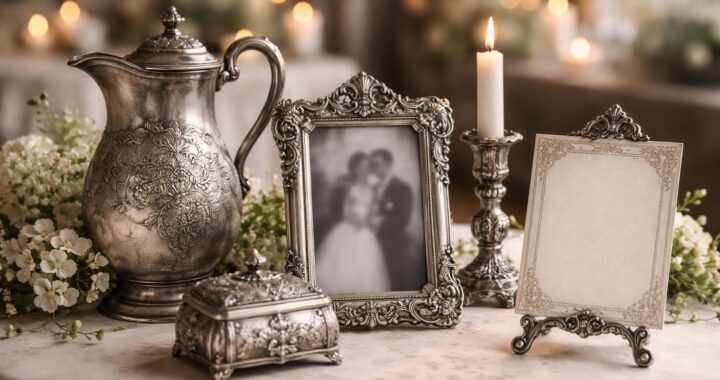 5 idées d&rsquo;objets en étain pour un mariage au style vintage