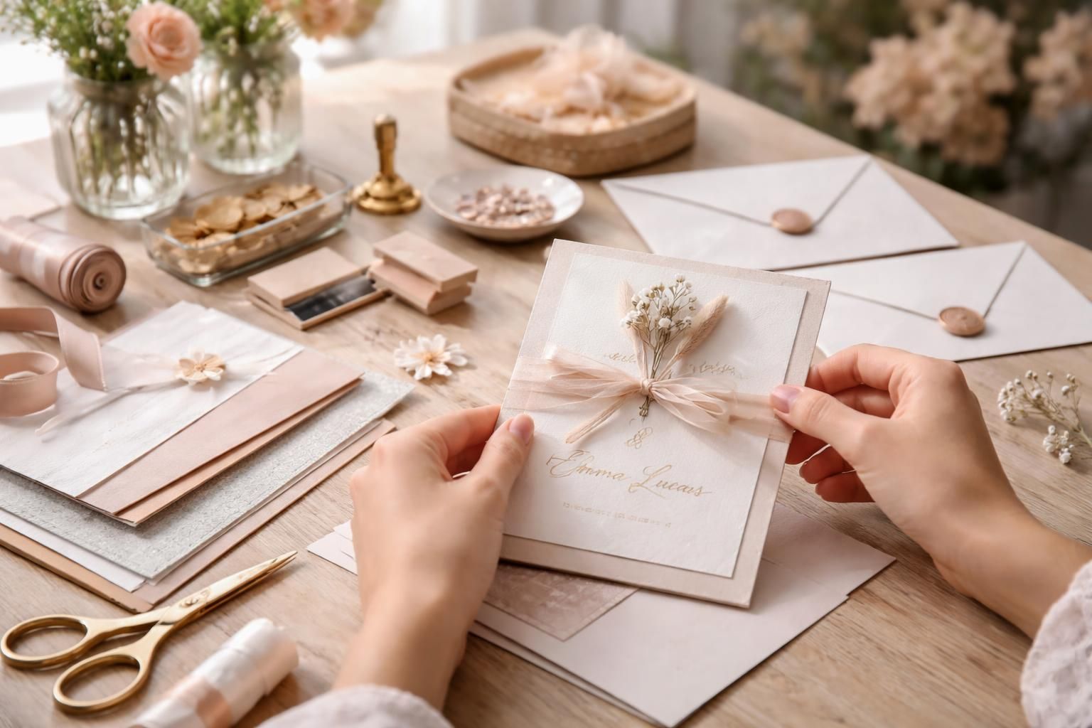 découvrez comment personnaliser facilement votre kit de faire-part de mariage à faire soi-même pour des invitations uniques et élégantes qui reflètent votre style.