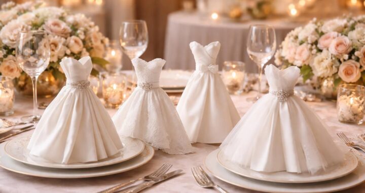 Pliage de serviette en robe pour un mariage : idées créatives pour tous les styles