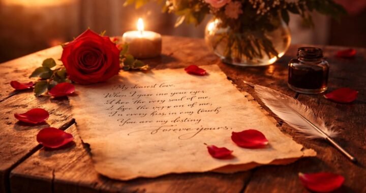 Poème de dédié à l&rsquo;amour en vers