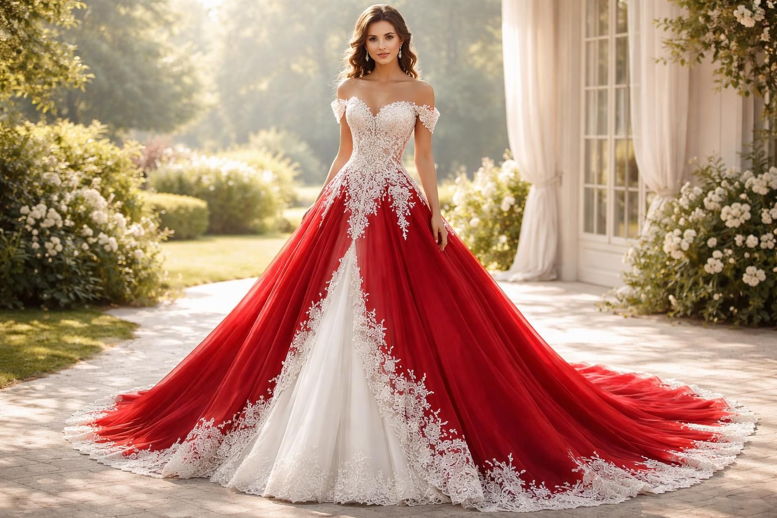 découvrez notre collection de robes de mariée rouge et blanche, alliant élégance et originalité pour une cérémonie unique et audacieuse.