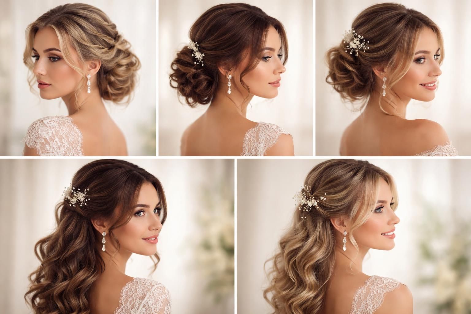découvrez 5 modèles de coiffure de mariage pour cheveux mi-longs faciles à réaliser soi-même, pour un look élégant et personnalisé le jour j.