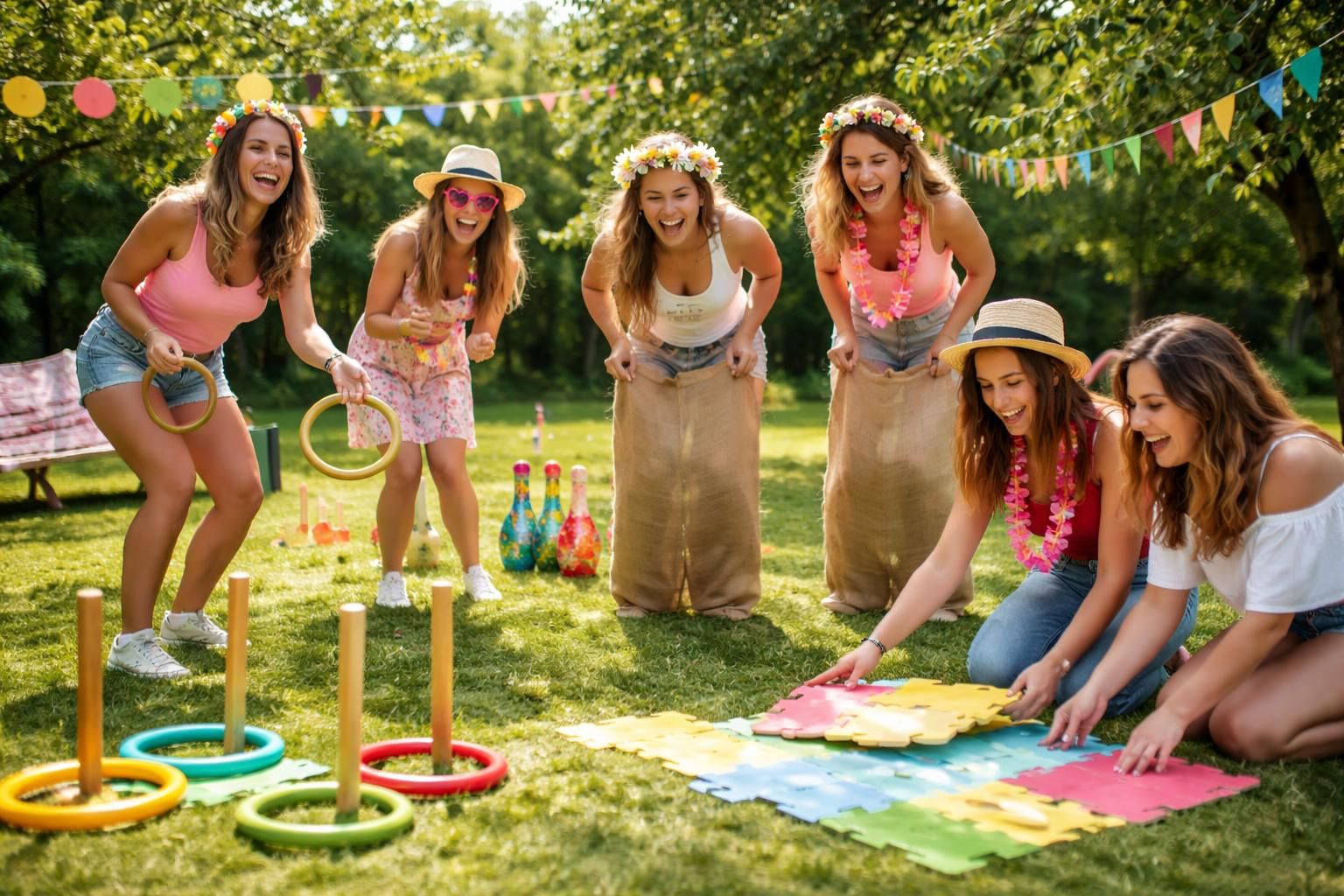 découvrez des jeux insolites pour un evjf inoubliable et vivez une journée mémorable entre amies pleine de rires et de surprises.