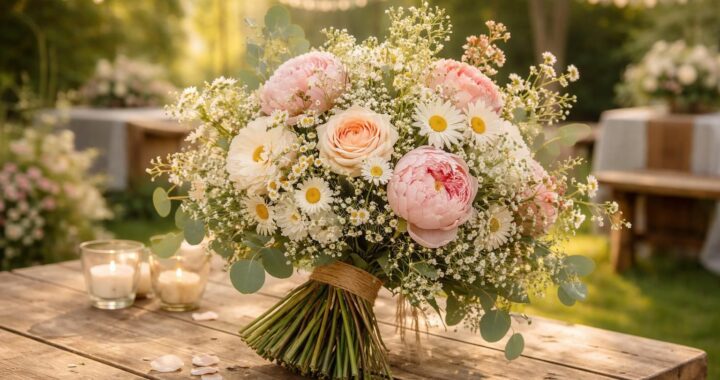 Fleurs pour un mariage champêtre : les tendances à suivre cette année