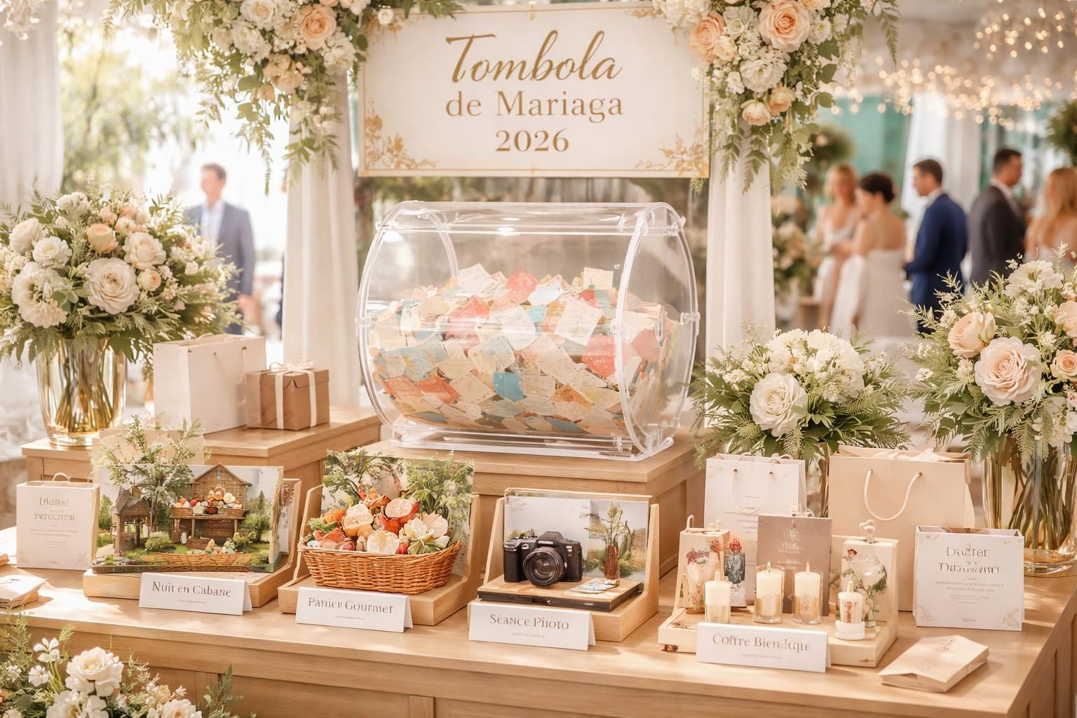 découvrez les idées de tombola pour un mariage, avec les thèmes les plus populaires en 2026 pour rendre votre événement inoubliable et original.