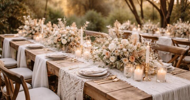 Pourquoi choisir une table de mariage bohème chic pour votre grand jour ?