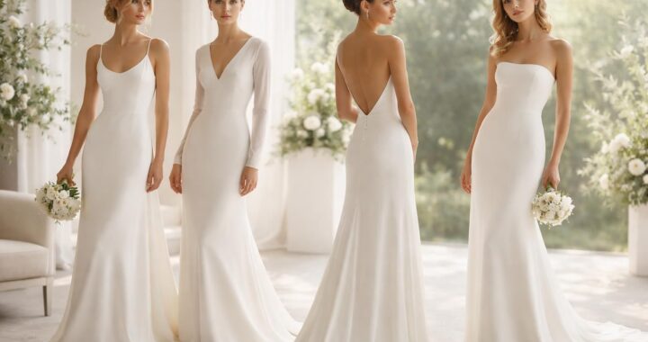tendance 2026 : robes de mariée simples et élégantes