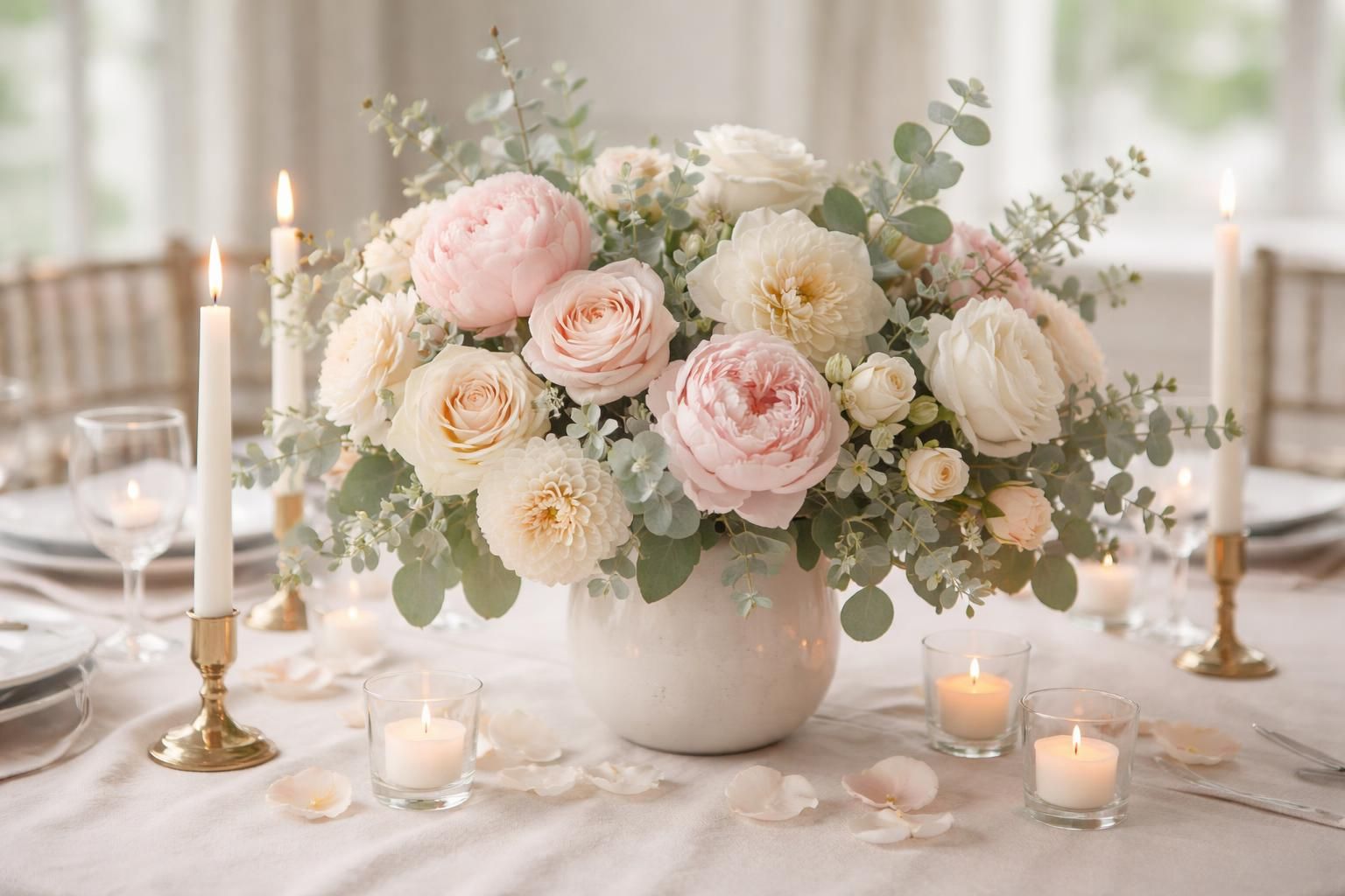 découvrez nos idées élégantes de compositions florales pour centre de table de mariage, et sublimez votre réception avec des décorations raffinées et originales.