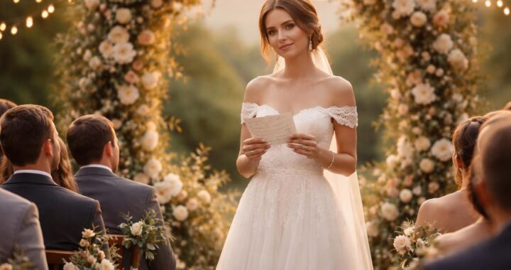Comment structurer vos vœux de la mariée pour une cérémonie mémorable