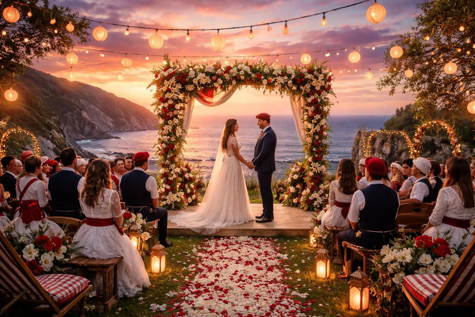 organisez un mariage de rêve au pays basque et vivez une journée magique dans une atmosphère féérique, entre paysages enchanteurs et moments inoubliables.