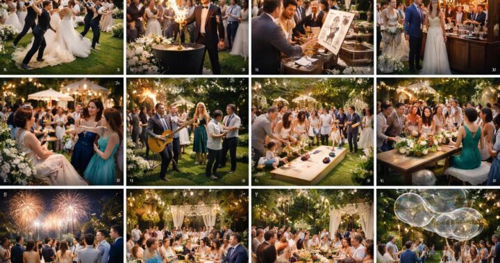 12 animations de mariage pour étonner les mariés