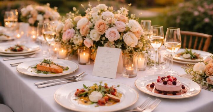 Menu créatif pour repas de mariage