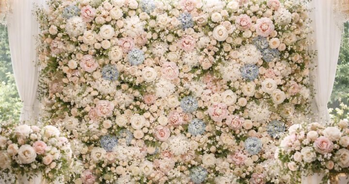 Mur de fleurs pour un mariage : tendances 2026 à ne pas manquer