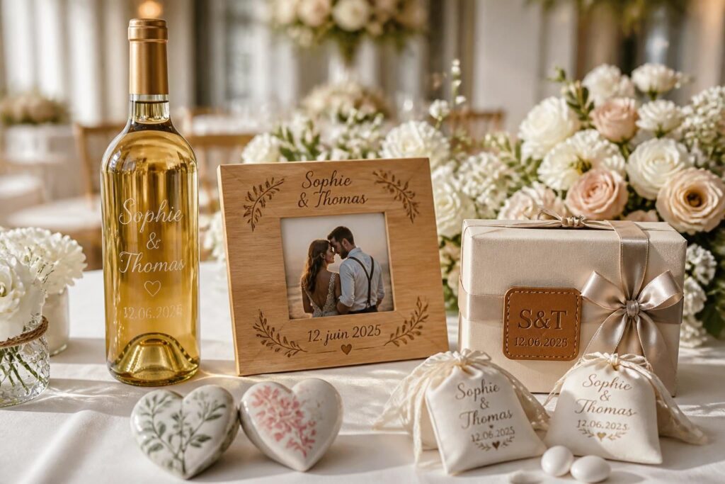 découvrez des idées cadeaux originales pour un mariage et personnalisez vos présents pour offrir un souvenir unique et mémorable aux mariés.