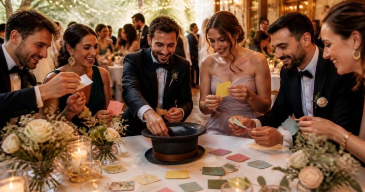 Jeu du chapeau (mariage) : règles, variantes et idées de papiers