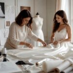 Robe de mariée sur-mesure : briefer la couturière sans regret