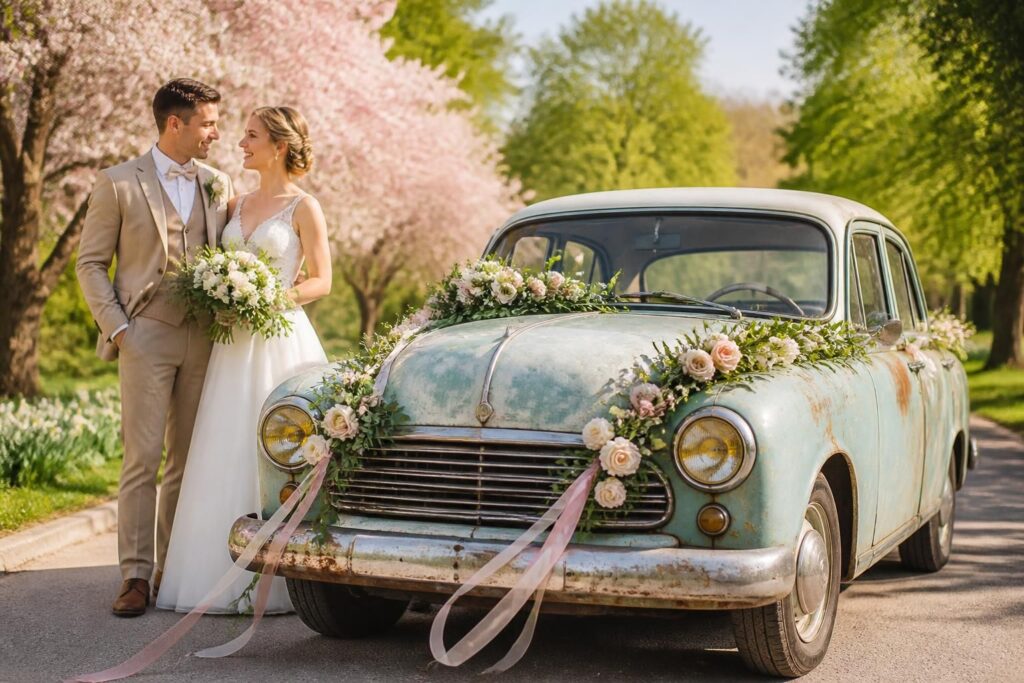 découvrez comment transformer votre vieille voiture en une voiture de mariage unique et élégante pour rendre ce jour inoubliable.