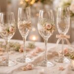 Verres décorés de mariage : DIY rapide pour table harmonieuse